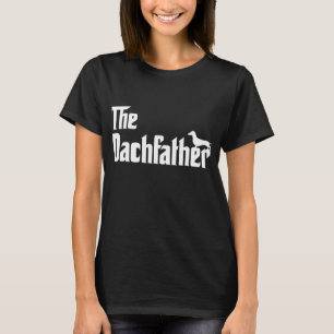 Dachshund Dog Lovers The Dachfather Funny Wiener D T-Shirt