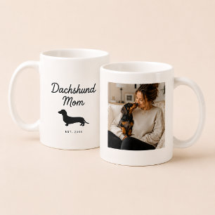 Dachshund Dog Mum Custom Photo Wiener Dog Coffee Mug