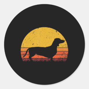 Dachshund Dog Mum Dog Dad Gift Dachshund Classic Round Sticker