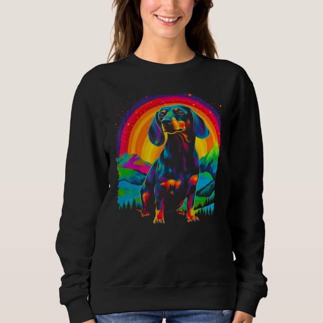 Dachshund Dog Nature Sweatshirt (Front)
