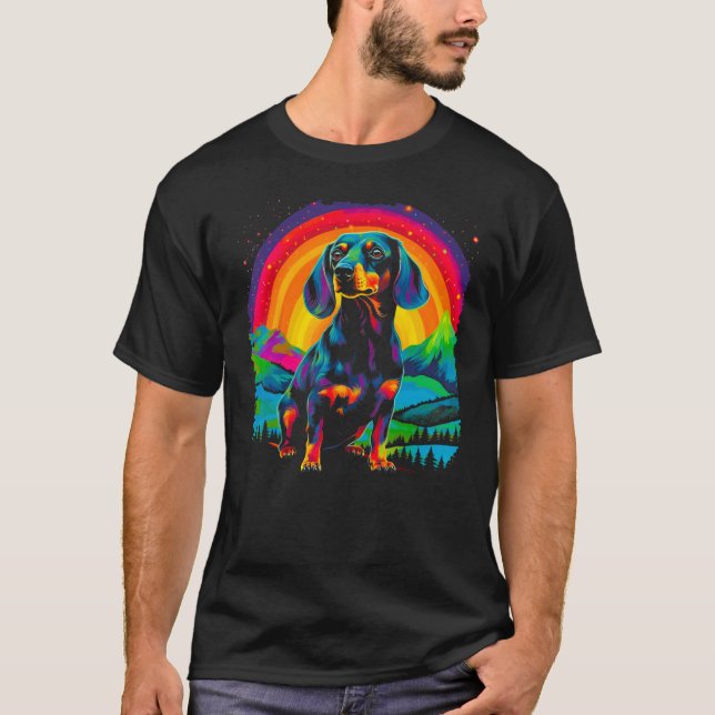 Dachshund Dog Nature T-Shirt (Front)