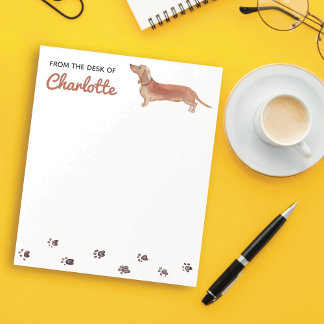 Dachshund Dog Notepad