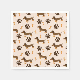 Dachshund Dog Paper Napkin
