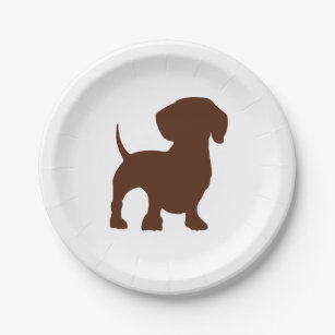 dachshund paper plates