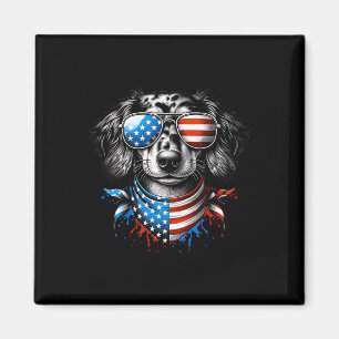 Dachshund Dog Patriotic 4th Of July American Usa F Magnet
