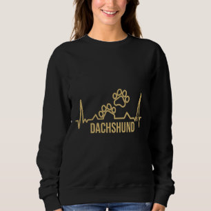 Dachshund Dog Paw Prints Sweatshirt