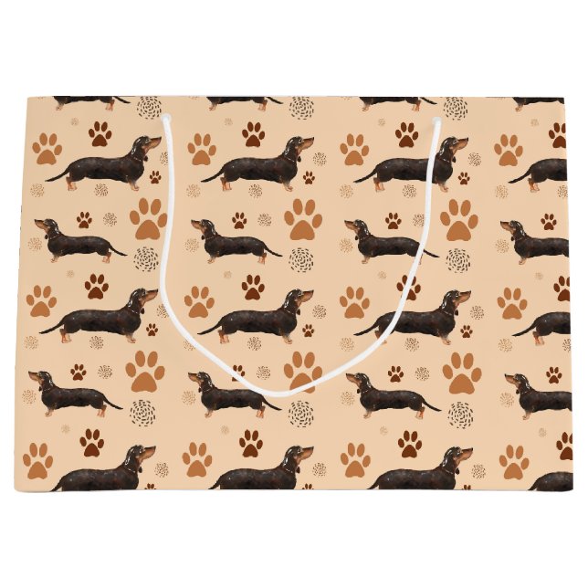 Dachshund Dog Paws Gift Bag (Front)