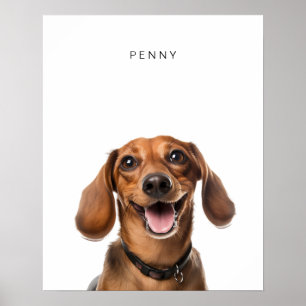 Dachshund Dog Personalised Print