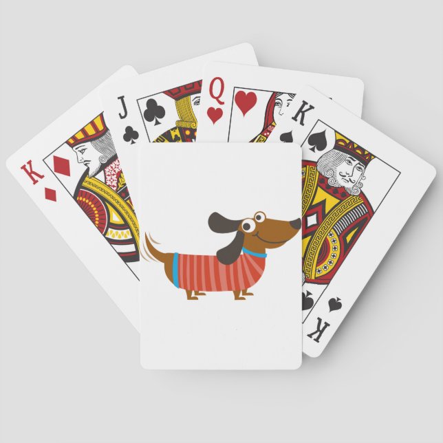 Dachshund Dog Playing Cards (Back)
