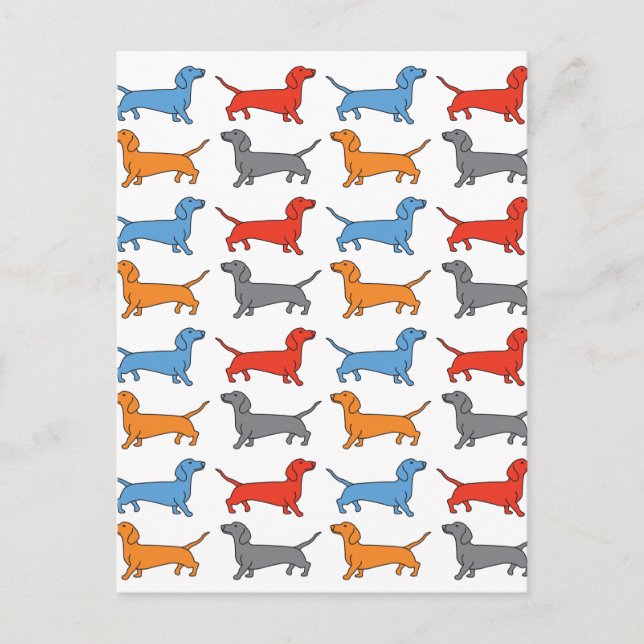 Dachshund Dog Postcard (Front)