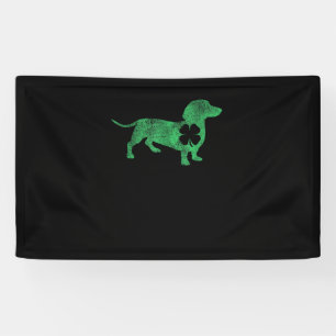 Dachshund Dog Shamrock St. Patrick's Day Saint Pad Banner