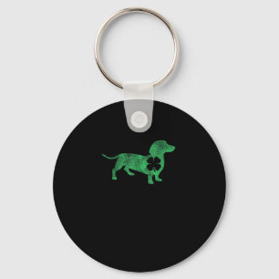 Dachshund Dog Shamrock St. Patrick's Day Saint Pad Key Ring