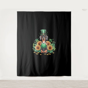 Dachshund Dog Shamrock St. Patrick's Day Saint Pad Tapestry