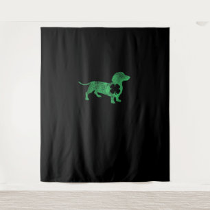 Dachshund Dog Shamrock St. Patrick's Day Saint Pad Tapestry