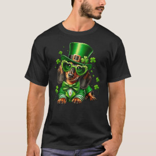 dachshund dog st patrick's day shirt Weiner Doxie