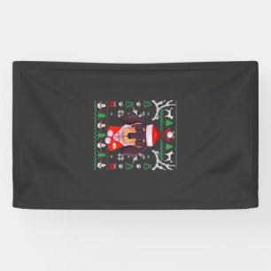 Dachshund Dog Ugly Christmas Classic T-Shirt Banner