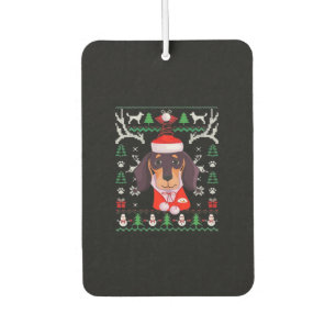 Dachshund Dog Ugly Christmas Classic T-Shirt Car Air Freshener