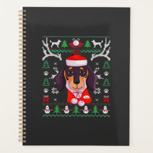 Dachshund Dog Ugly Christmas Classic T-Shirt Planner
