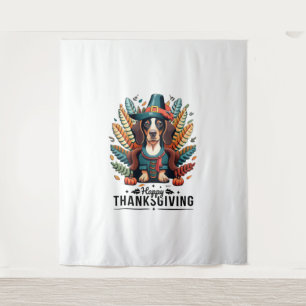 Dachshund Dog Weiner Turkey Costume Thanksgiving W Tapestry