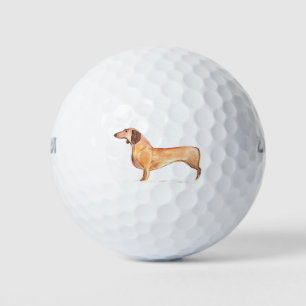 Dachshund Dog Wiener Pet Cute Puppy Doxie Golf Balls