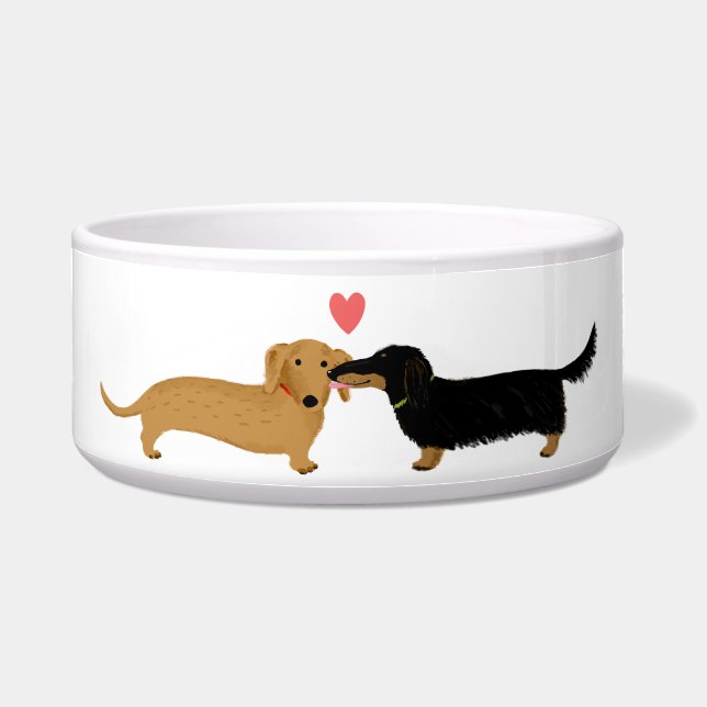 Dachshund Doggie Kiss with Heart (Front)