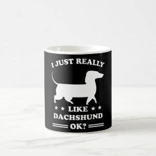 Dachshund Dogs Funny Cute Dog Holder Puppy Gift Coffee Mug