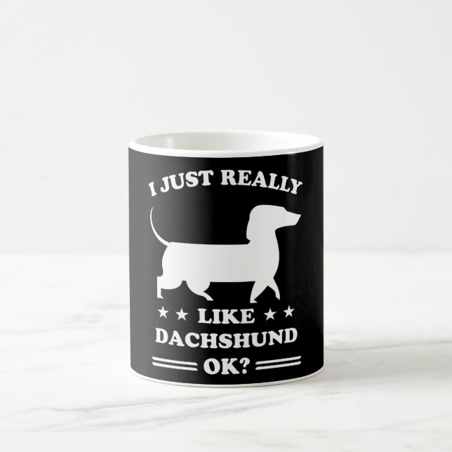 Dachshund Dogs Funny Cute Dog Holder Puppy Gift Coffee Mug (Center)