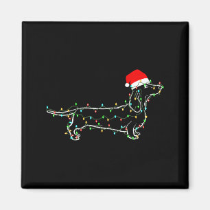 Dachshund Dogs Tree Christmas Sweater Xmas For Pet Magnet