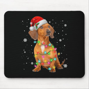 Dachshund Dogs Tree Christmas Sweater Xmas For Pet Mouse Pad