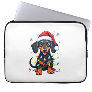 Dachshund Dogs Tree Christmas Sweater Xmas Gifts F Laptop Sleeve