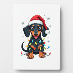 Dachshund Dogs Tree Christmas Sweater Xmas Gifts F Plaque