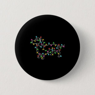 Dachshund Dogs Tree Christmas Xmas Gifts For Pet D 6 Cm Round Badge