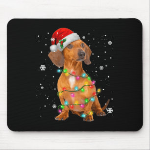 Dachshund Dogs Tree Christmas Xmas Gifts For Pet Mouse Pad