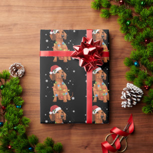 Dachshund Dogs Tree Christmas Xmas Pet Dog  Wrapping Paper