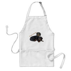 Dachshund Double Trouble Standard Apron