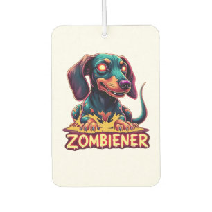 Dachshund Doxie Wiener Sausage Zombie Dog Hallowee Car Air Freshener