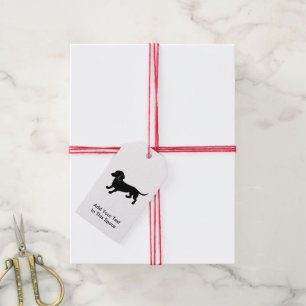 Dachshund Drawing Gift Tags