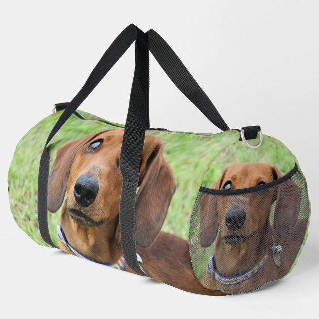 Dachshund  duffle bag (Right Corner)