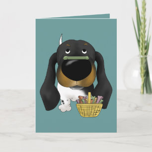 Dachshund - Easter Bone Hunt, Anyone? Holiday Card