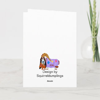 Dachshund Easter Bunny Holiday Card