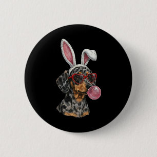 Dachshund Easter Bunny Wiener Dog Lover Weenie 6 Cm Round Badge