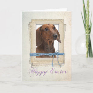 Dachshund Easter Card