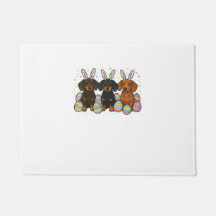 Dachshund Easter T-Shirt Doormat