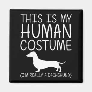 Dachshund Easy Halloween Human Costume Sausage Dog Magnet