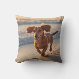 Dachshund Elegant Throw Pillow
