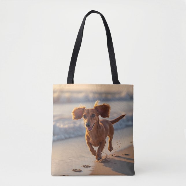 Dachshund Elegant Tote Bag (Front)