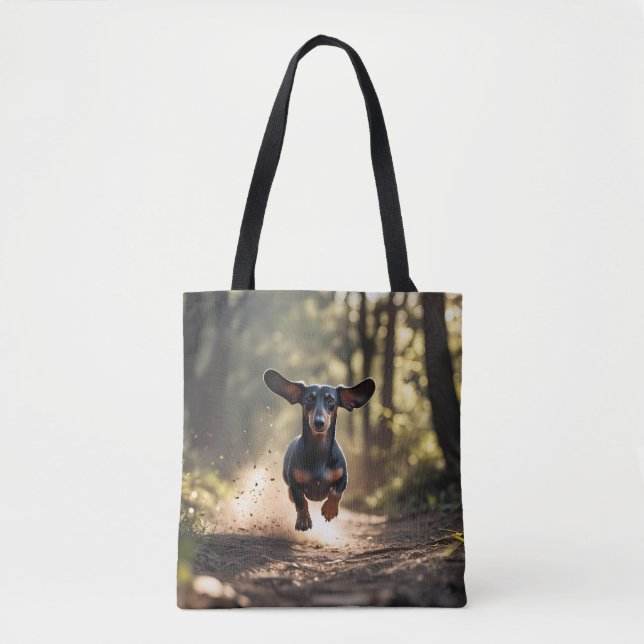 Dachshund Elegant Tote Bag (Front)