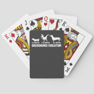 Dachshund Evolutions Playing Cards