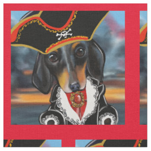Dachshund fabric