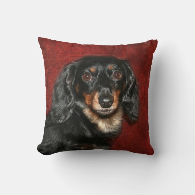 Dachshund face cushion (Front)